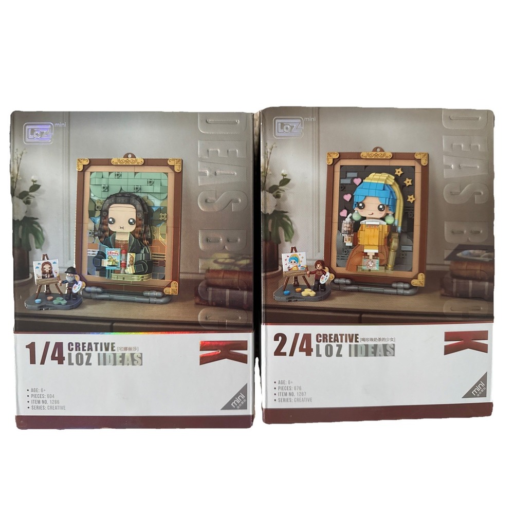 LOZ mini Blocks Building Toys Gift Pixel Painting Bricks Home Decor 1286 & 1287
